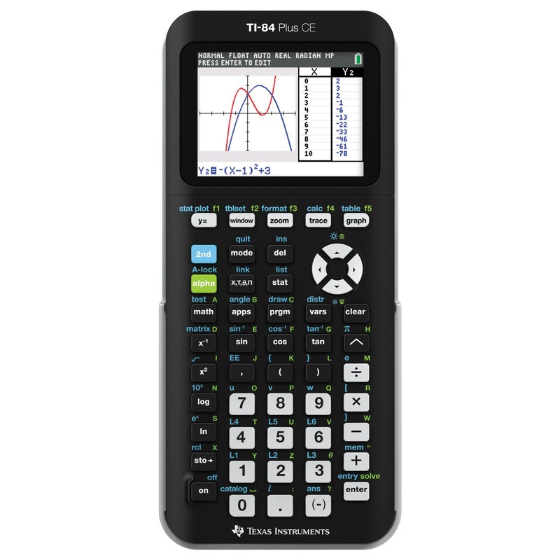 Calculadora gráfica TI84PLSCEBLUBRY de Texas Instruments, Negro