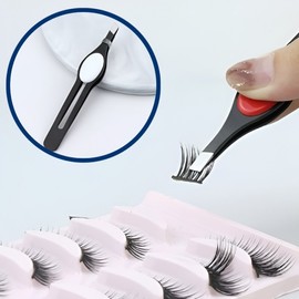 Precision Slanted Tweezer for Hair Removal, Eyebrow Plucking, Fine Hair, Beard, Slanted Tip Tweezers 10ea