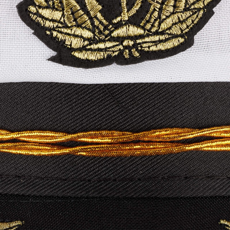 Relaxdays 2 x Captain's Hat, Men & Women, One Size,