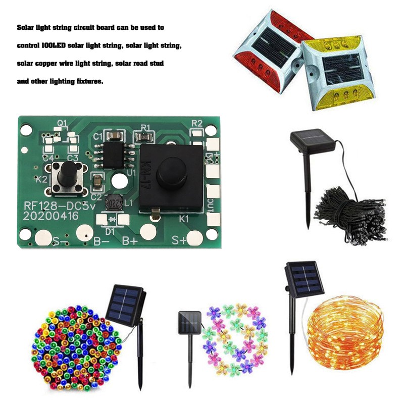 ECSiNG 2 Pieces 1.2 V Solar Fairy Lights Controller Circuit