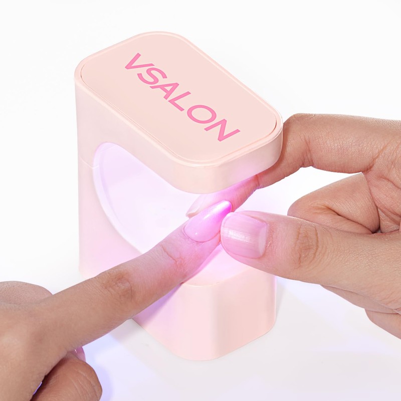 VSALON Mini UV Light for Gel Nails, Flash Curing Light