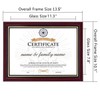 GraduationMall A4 Certificate Frame Document Diploma Picture Holder Wooden Plexilass