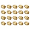 PATIKIL 1/8" ID Compression Sleeve Ferrules, 20 Pack Brass Sleeve
