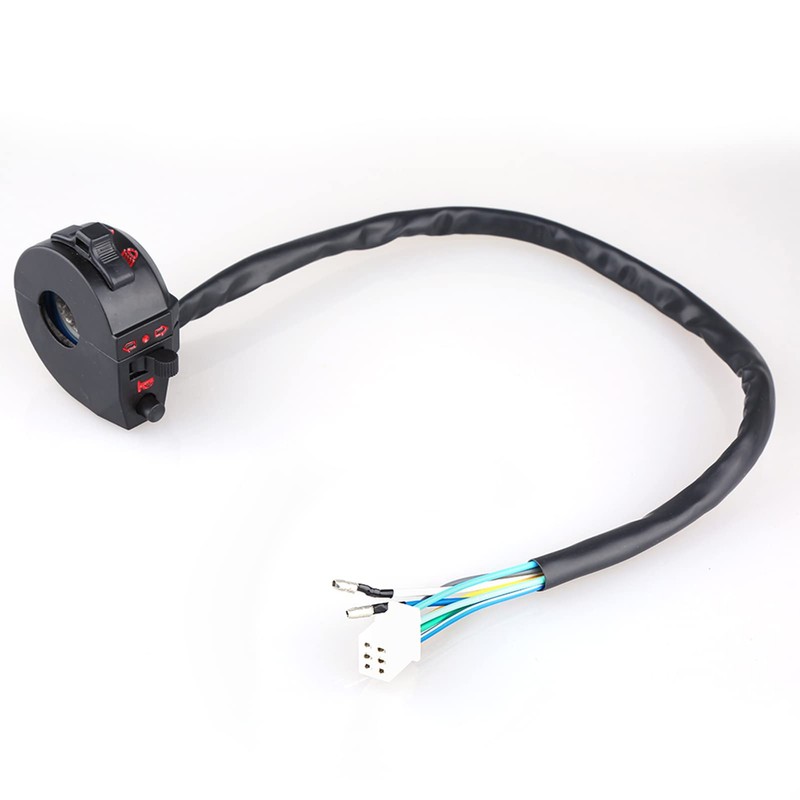 Motorcycle Left Switch Handlebar Control Horn Indicator Light Hello Lo