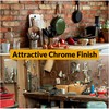 SUL Curtain Hold Tie Backs Chrome Hooks, U Shaped Wall