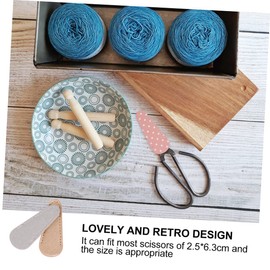 Baluue Embroidery Scissors Cover Mixed Color PU Protector for Scissors Lightweight Portable Sewing Lovers Unique Dot Design