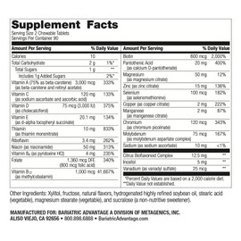 Bariatric Advantage Complete Chewable Multivitamin - 180 Count, Orange