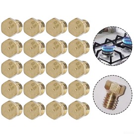 Pack of 20 Burner Nozzles, 0.5 mm Burner Gas Stove for LPG Conversion Kit Nozzles Replacement Nozzles