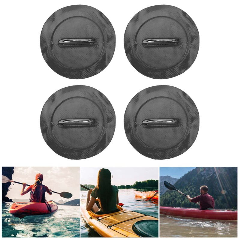 4 Pcs Inflatable Boat DRing Pad Patch PVC Durable Marine