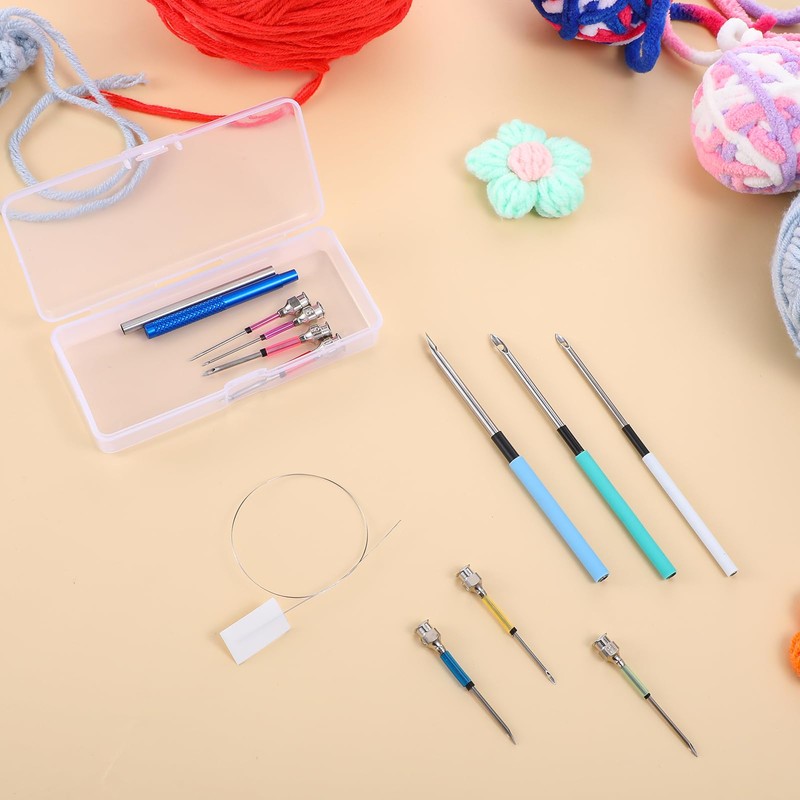 AOZUO 13 Piece Punch Needle Set, 10 Sizes Punch Needle