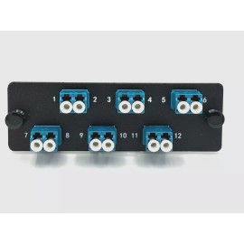 Panduit FAP6WBUDLCZ Compatible 12 Port LC SM UPC OS1 / OS2 Adapter plate