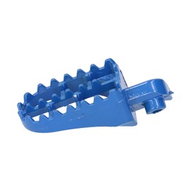 Aramox Motorcycle Pedals Pad Bearings, Pair Aluminium Motorcycle Road Bike Front Footrests Foot Step Pegs Pads for PW50 PW80 TW200 TTR90 TTR90E Dirt Bike Motocross (Blue)