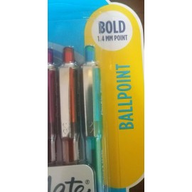 Paper Mate Profile Elite Retractable Ballpoint Pens, Bold Point,8pc Asst-SHIP24H