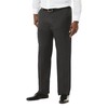 Haggar Men's Suit Pant, Dark Grey Heather, 44Wx32L
