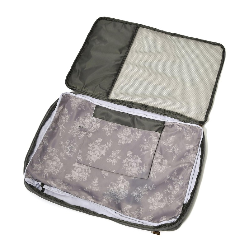 Francfranc Classic Flower Compression Organizer Large Dark Grey