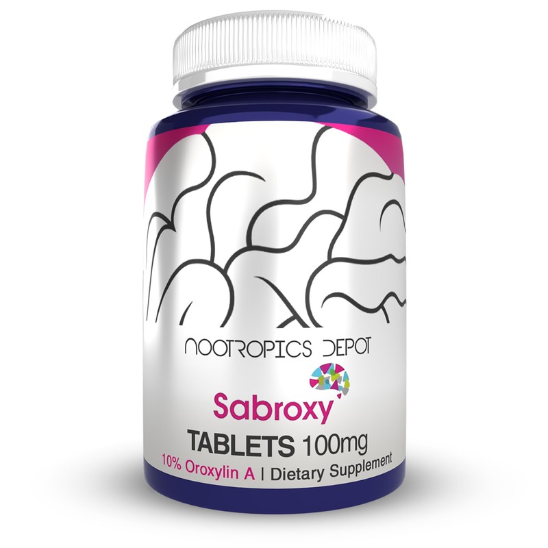 Nootropics Depot- Sabroxy Tablets 100mg 90 Recuento Mínimo 10 Oroxilina