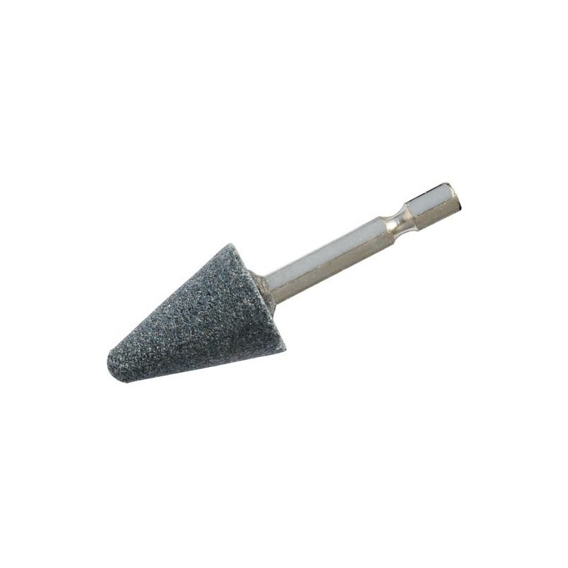 Yanase Impact Whetstone with Shaft A (Gray), Triangle, 0.25 inch