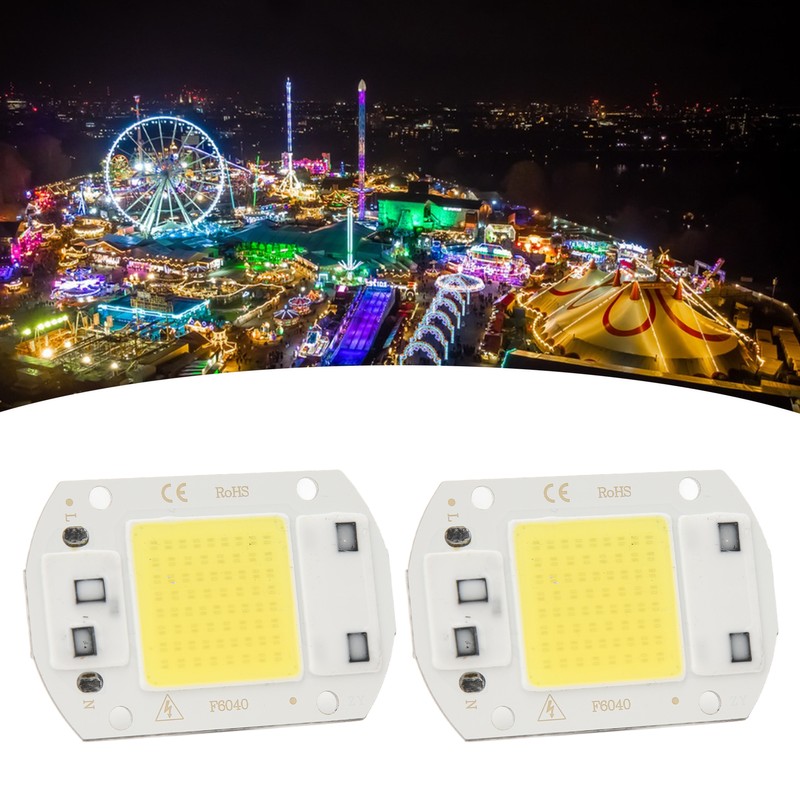 2 Pcs LED COB Chip High Power Driverless Integrated SMD