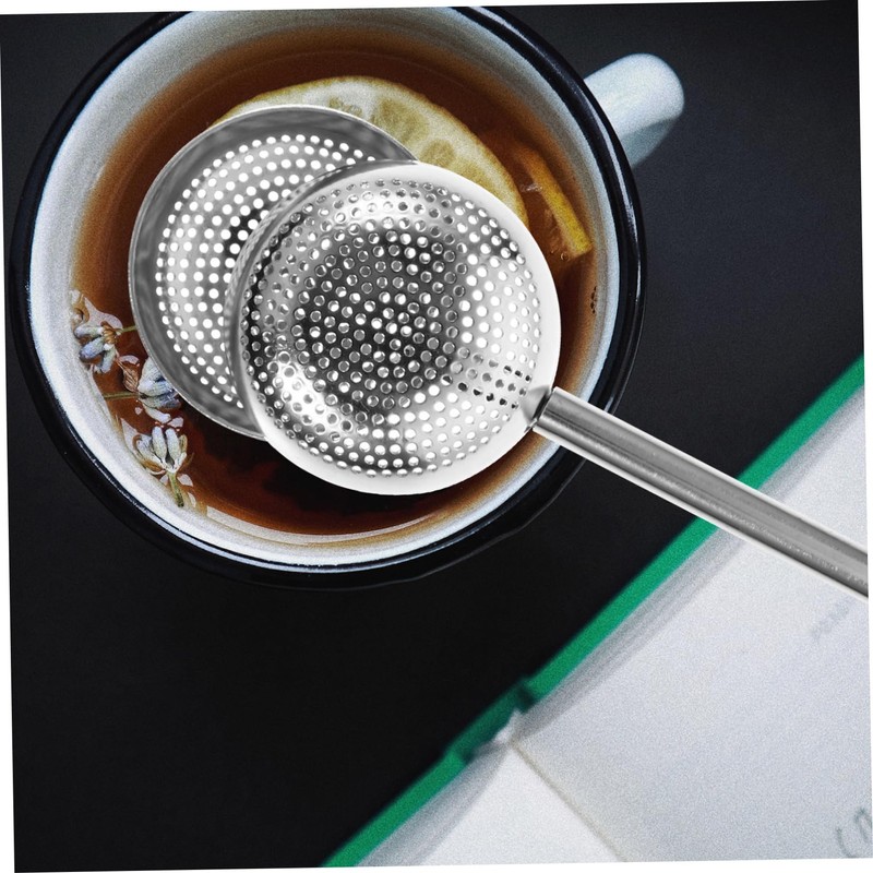 Ciieeo 2pcs Retractable Stainless Steel Tea Strainers Tea Infusers for