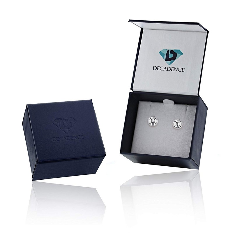 14K White Gold 9mm Ball Stud Earring