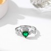 TANGPOET Claddagh Rings for Women 925 Sterling Silver Irish Rings