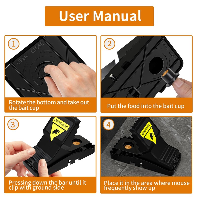 Mouse Traps Indoor for Home: Small Mice Trap for House