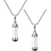 2pcs Vial Necklace Glass Vials Mini Glass Bottles Necklace Pendants