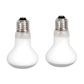 Yecherate 2Pcs 100W UVA Basking Spot Reptile Heat Lamp Bulbs Infrared Reptile Heating lamp Tortoise Chameleon Lizard Snake Red Light Night Light Climbing pet Insulation for Reptile and Amphibian Use