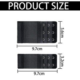 18Pcs Women’s Bra Strap Extender Bra Extenders 3 Hooks Bra Extenders 2 Hook Elastic Extensions Bra Strap Extender Women's Soft Comfortable Bra Band Extension Women Elastic Extensions Bra Extender Set