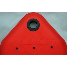 Swing Set Stuff Premium Residential Belt Seat with 8.5 Ft. of Coated Chain (Red)