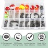 Fishing Hooks Bobbers Tackle Kit, 250pcs Basic Fishing Tackle Box