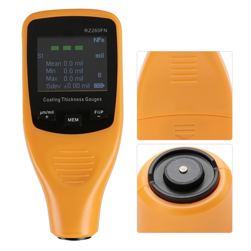RZ260FN Mini Painting Coating Thickness Gauge Testing Tool for Car