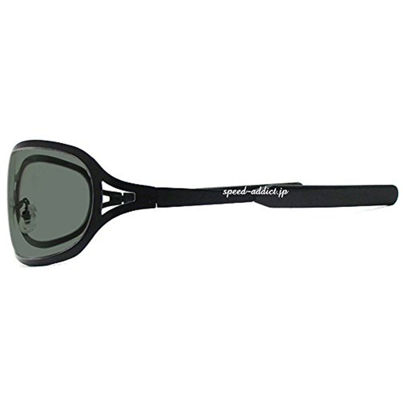 [DESIGN YEWEAR] METAL OVAL SUNGLASS (Metal Oval Sunglasses), Matte Black