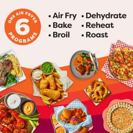 Instant Pot 6QT VORTEX Plus Air Fryer, 6-in-1, Air Fry, Broil, Dehydrate, Crisp, Roast, Reheat, Bake, Dishwasher-Safe Airfryer basket, from the Makers of Instant Pot, Stainless Steel