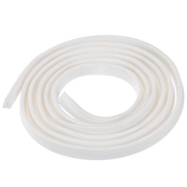 TA-VIGOR Edge Trim U Seal White, Rubber U Channel Edge Trim Rubber Seal, U Shape Weather Stripping for Edge Protector Fits 0.5-2.5mm Edge 3.28Ft Length