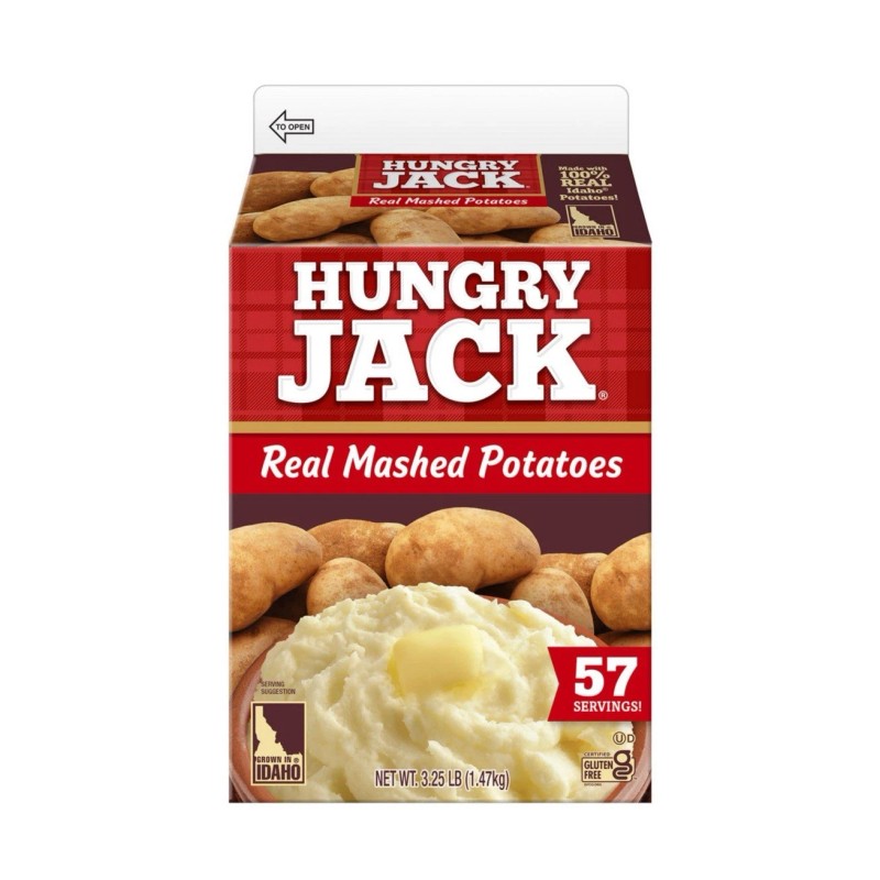 Idahoan *2PK**Hungry Jack Mashed Potatoes Easy Instant Tasty Food Bulk