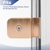Glass Shower Door Hinges, Brushed Nickel Finish Mini Hinge Glass