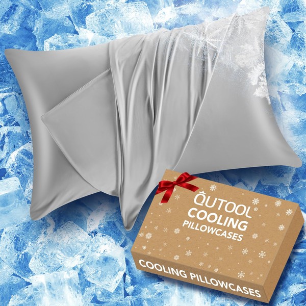 QUTOOL QUTOOL Cooling Pillow Cases for Hot Sleepers&Night Sweats, Ice