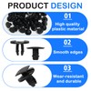 50pcs Bumper Clip 8565.53 1609267280 Bumper Clip Plastic Rivets for
