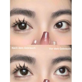 Cat Eye Manga Lashes Falsche Wimpern Künstliche Natürliche Look, C Curl Cateye Fake Lashes, 3D Natural False Eyelashes 12 Paar Katzenauge Hybrid Wispy Volumen Wimpern Extensions