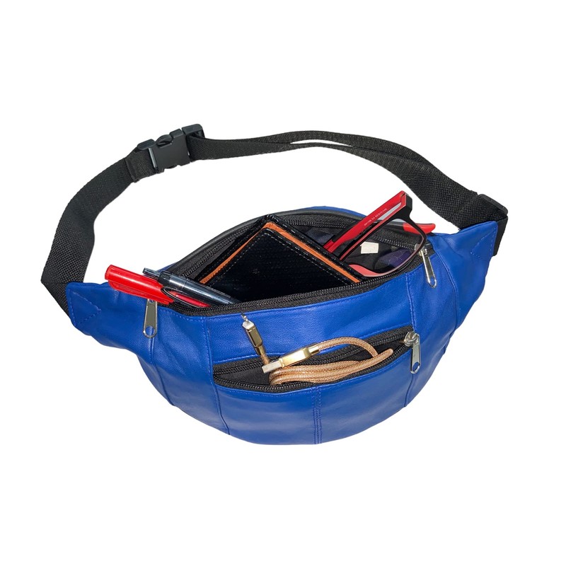 RAS WALLETS Genuine Leather Waist Hip Bum Bag Money Belt