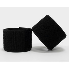 AERZETIX - C65998 - Velcro tape/roll 50 mm 1 metre - organiser/cable ties - tape for clothes bags - made of polyamide and polyester - colour: black