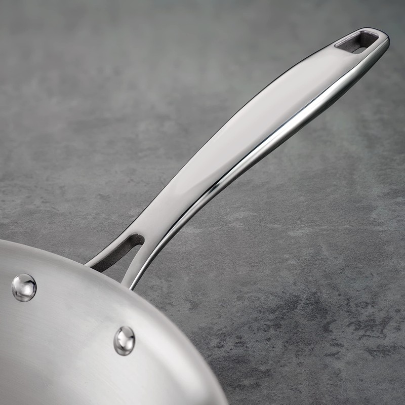 Tramontina Signature Tri-Ply Clad Stainless Steel 12-Inch Large Frying Pan,