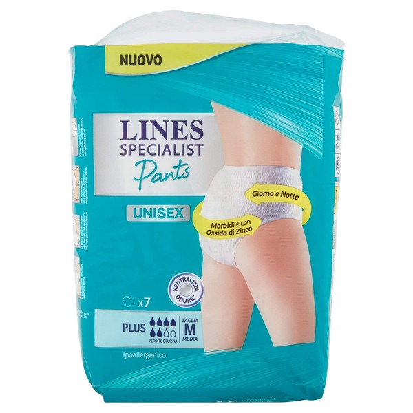 Lines Specialist Unisex Plus Size M 7 Absorbents for Men