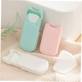 Baluue Travel Soap Sheets Box Hand Wash Soap Slices for Outdoor and Toiletries Portable and Lightweight Travel Supplies