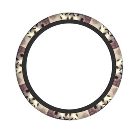 WZYWHJ Steering Wheel Cover - Protects and Decorates Your Car - Easy Installation - Suitable for Cars, SUVs, ATVs, and Trucks Lovely Pandas Prints