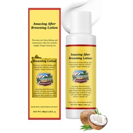 Body Lotion, Tanning Lotion Self Tanner - Browning Lotion with Coconut Oil - Amazing After Browning Lotion - Prevents Tan From Fading and Moisturizes Skin for Smooth, Supple, Longer-Lasting Tan