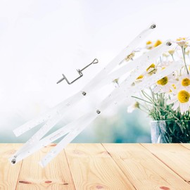 HEALLILY Angle Layout Measuring Ruler Zooming Scale Ruler Magnification Drawing Ruler Tools for Angle Measurement Student School Office