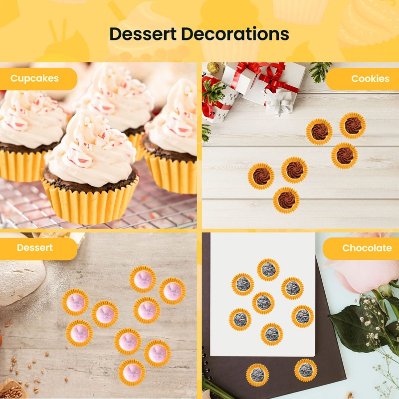 NUOMI Mini Paper Baking Cups Cupcake Liners 1000 Pcs Muffin