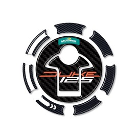 labelbike - 3D Resin Sticker Decoration and Protection of Motorcycle Fuel Cap compatible with KTM 125 Duke 2017-2023